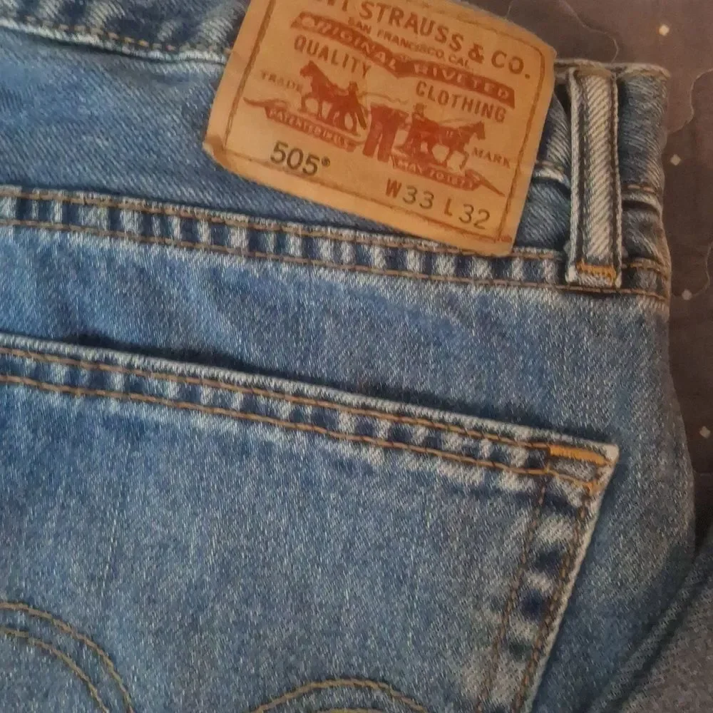 Levi's Men's Straight Jeans - Medium Blue - Picture 2 of 6